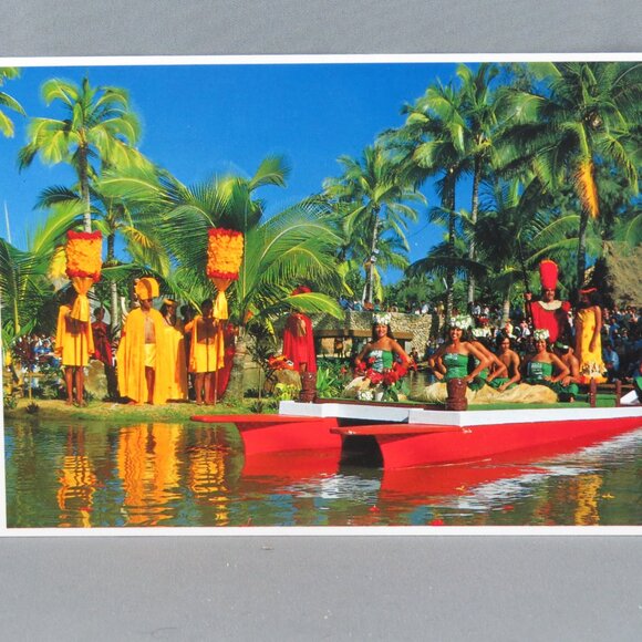 Vintage Postcard - Polynesian Cultural Centre Hawaiian Pageantry - Impact - Picture 4 of 4